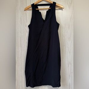 Banana Republic Sleeveless Black Midi Dress Size M LNC